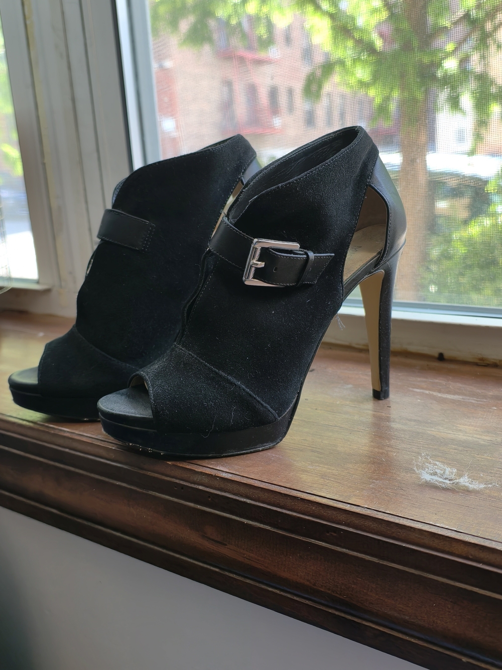 Michael Kors Black Suede Heels